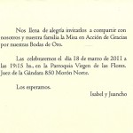 Invitación Bodas de Oro